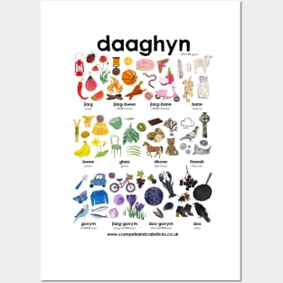 Daaghyn (Colours in Manx Gaelic) Posters and Art